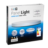 Panou de plafon cu LED-uri 7in1 montat încastrat, ultra subțire 30W 3 culori (WW, NW, CW) Led4U LD142 cu microunde cu sursă de alimentare încorporată