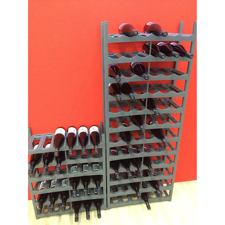 Suport pentru sticle de vin Rotho Vario Rack Stackable Extensibil - Culoare: grafit