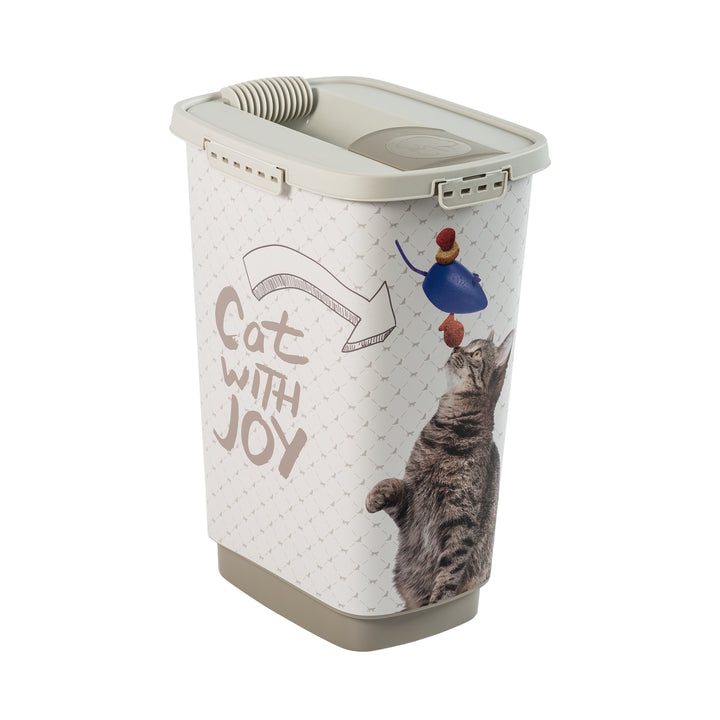 Rotho Cody Cat 25L recipient de alimentare cu dozator de deschidere