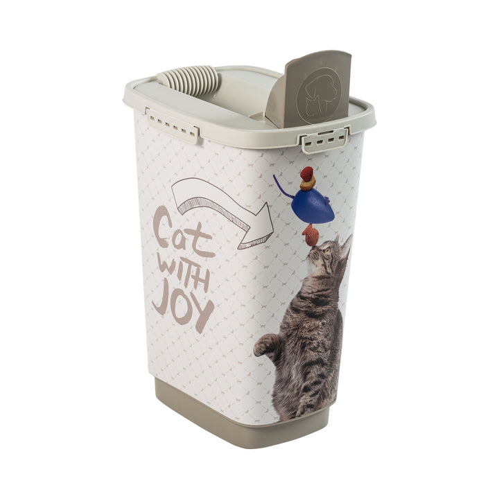 Rotho Cody Cat 25L recipient de alimentare cu dozator de deschidere