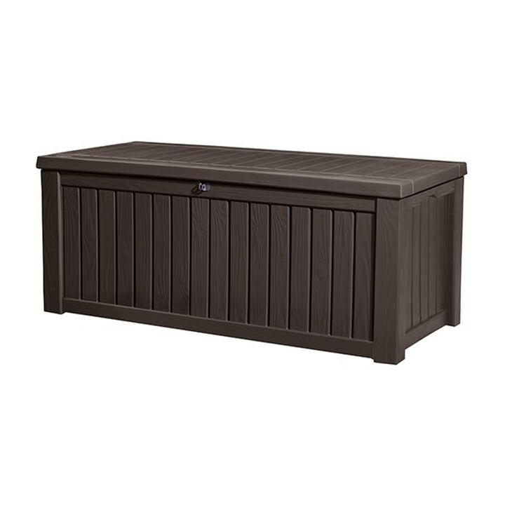 Cutie mare de depozitare gradina si terasa, Keter Rockwood 570L, antracit
