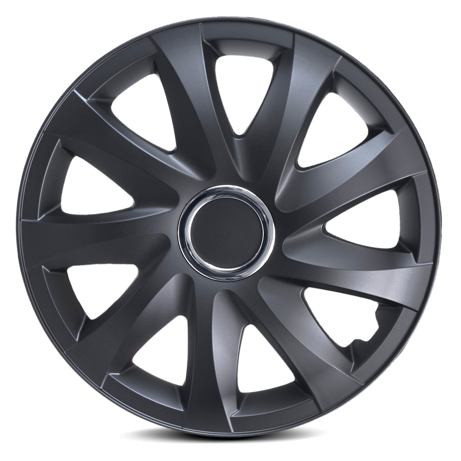 Capace de butuci 16'' - NRM Drift Black Matt - Set de 4 capace de roți - Set de 4