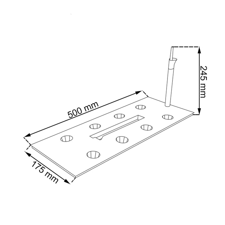 Ghiveci de plante/flori imitație de ratan dreptunghiular 17L antracit Prosperplast Rato DRTC500 S433