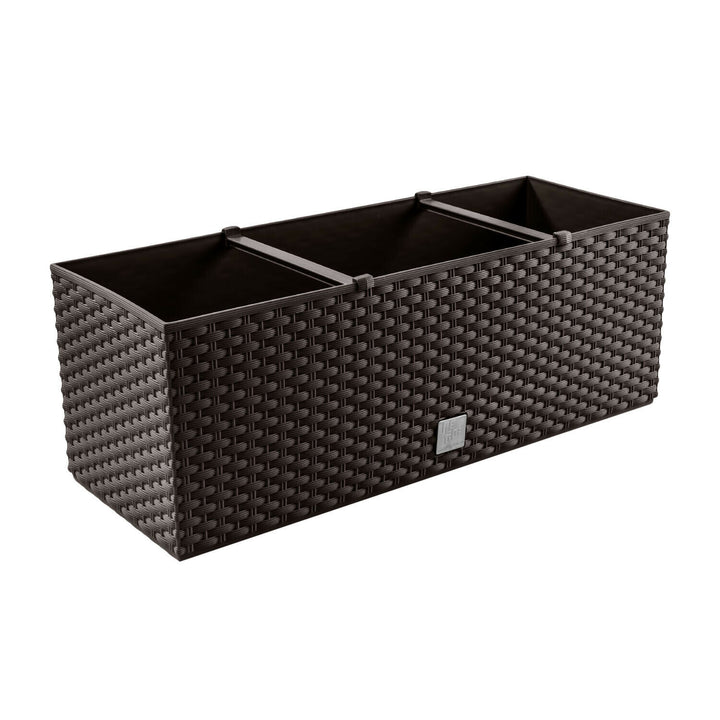 Ghiveci de plante/flori imitație de ratan dreptunghiular 17L umbra Prosperplast Rato DRTC500 440U