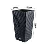 Ghiveci cu Prosperplast Rato Square DRTS225 S433 antracit