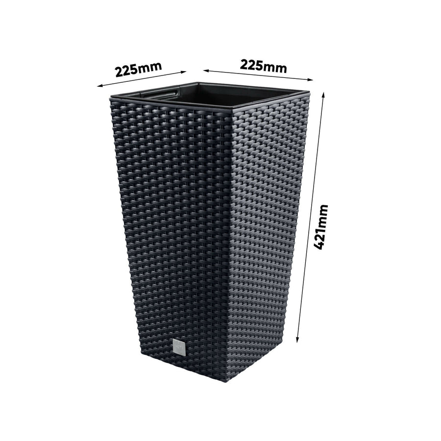 Ghiveci cu Prosperplast Rato Square DRTS225 S433 antracit