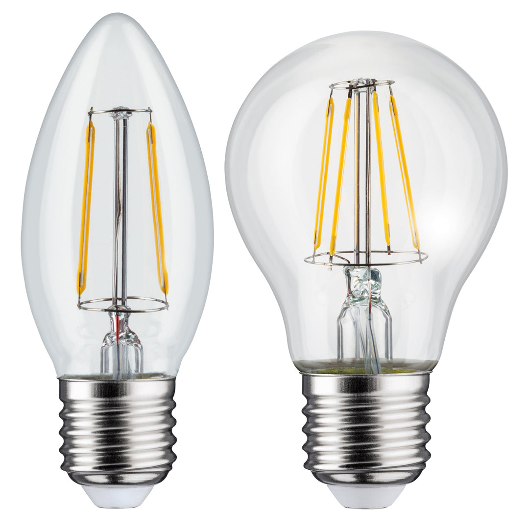 LED bec cu filament E27, 4W 230V Maclean Energy MCE266 WW alb cald 3000K 470lm retro edison decorativ