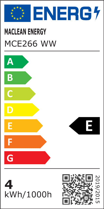 LED bec cu filament E27, 4W 230V Maclean Energy MCE266 WW alb cald 3000K 470lm retro edison decorativ