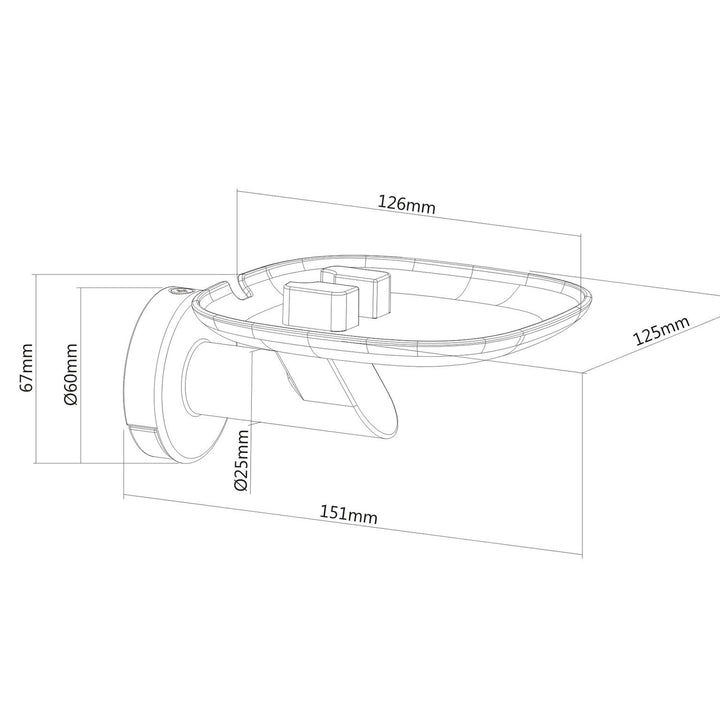 Maclean MC-840 Suport de perete pentru Sonos One, Sonos One SL, Sonos Play: 1 difuzor inteligent