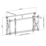 Maclean MC-845 Suport TV video de perete 46 "-52" 35kg max Semnalizare digitală maxim VESA 600x400