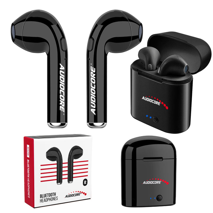 Audiocore AC520 Wireless Bluetooth 5.0 Twin-in-Earphone + Stație de andocare cu carcasă Power Bank