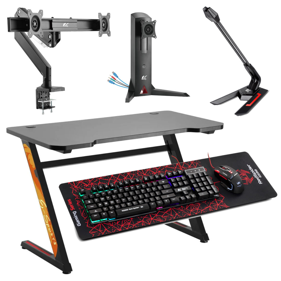 Birou de gaming de inalta calitate cu design ergonomic pentru cea mai buna experienta de joc. 