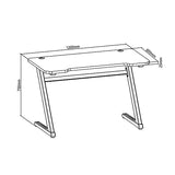 Birou de gaming de inalta calitate cu design ergonomic pentru cea mai buna experienta de joc. 