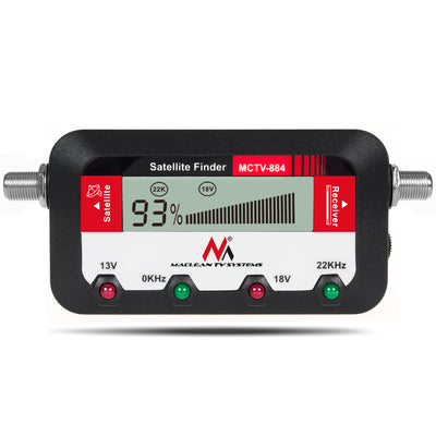 Maclean MCTV-884 Digital Satellite Finder Semnal SAT SAT LCD Display Meter 25cm F Conector