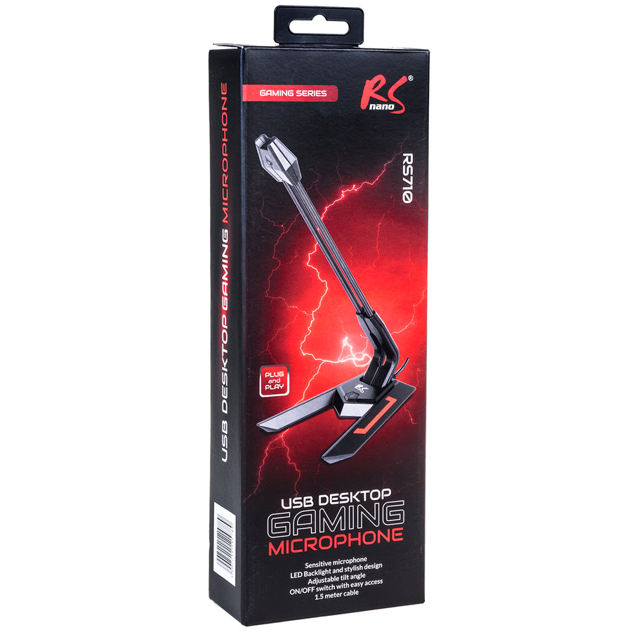 Microfon de joc YouTube streaming 1.5m sensibilitate 21dB + 3dB NanoRS RS710