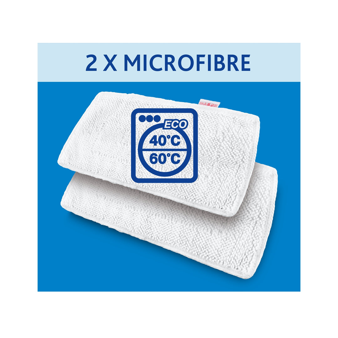 Vileda 16171717 Vileda Tampoane de înlocuire Vileda de rezervă din microfibră pentru mopul Vileda Steam XXL Pachet de 2 PCS