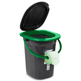 Toaletă turistică portabila GreenBlue negru-verde 19 L