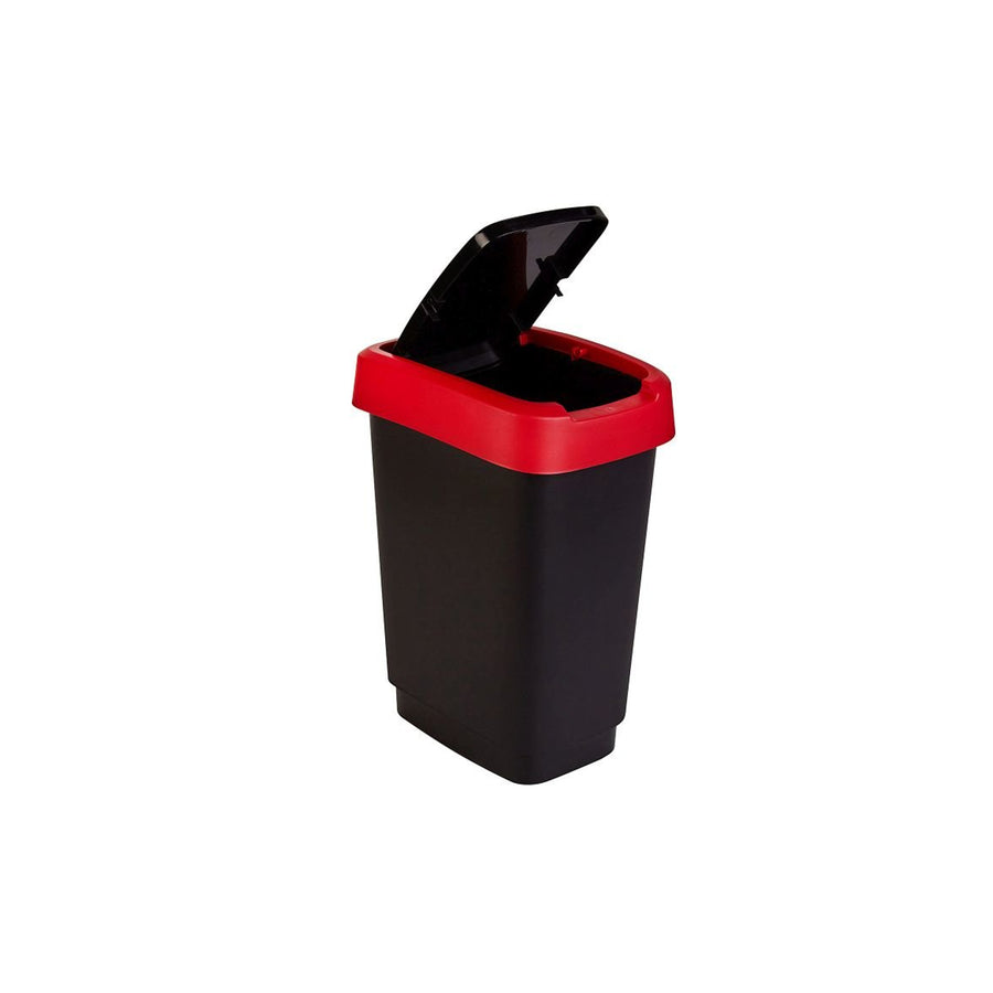 Găleată rotativă Rotho Twist 10L culoare negru și roșu
