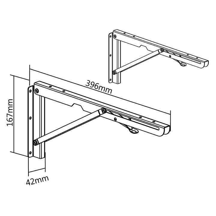 Set 2 suporturi pentru microunde Maclean MC-786, negru, greutate maxima suportata 50 kg