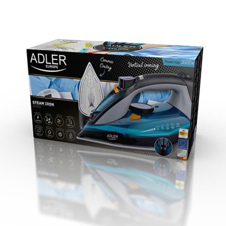 Fier de călcat multifuncțional cu picior ceramic Adler AD 5032 3000W