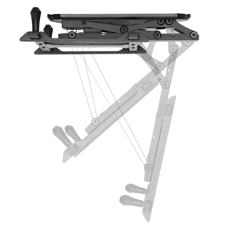 Suport electric de tavan pentru televizor, pentru pereți înclinați 32"-70" 35 kg max. telecomandă Maclean MC-880 max. VESA 600x411