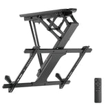Suport electric de tavan pentru televizor, pentru pereți înclinați 32"-70" 35 kg max. telecomandă Maclean MC-880 max. VESA 600x411