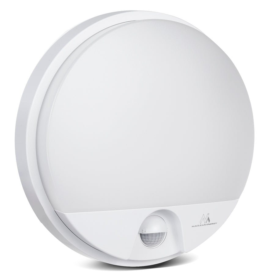 Detector de mișcare cu infraroșu Lampă LED MCE291 W 1100lm 15W IP54 Maclean Energy culoare alb