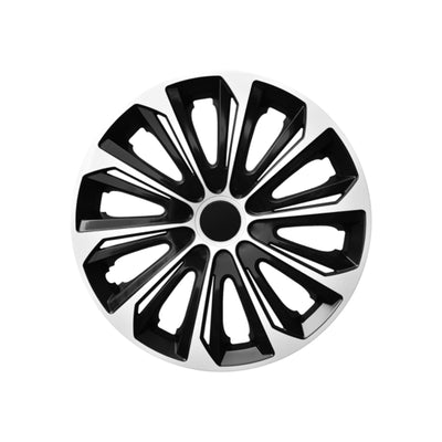 NRM STRONG DUOCOLOR WHITE BLACK hubcaps 14 inch