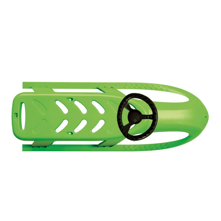 Sanie din plastic Prosperplast Bullet Control cu volan, verde