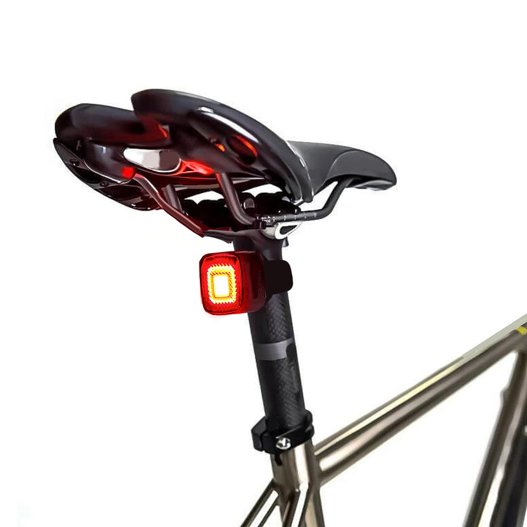 Maclean MCE355 Lumină spate pentru bicicletă Lumină spate COB Lumină LED 125 lumeni Baterie reîncărcabilă USB 3 moduri intermitente IP44 Impermeabil