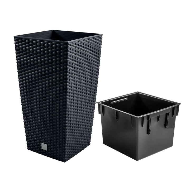 Rato Square DRTS400-S433 oală rezervor imitație naturală din ratan - antracit
