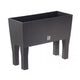 Ghiveci de plante/flori cu picioare imitație de ratan dreptunghiular Prosperplast Rato Case DRTC600H 440U maro