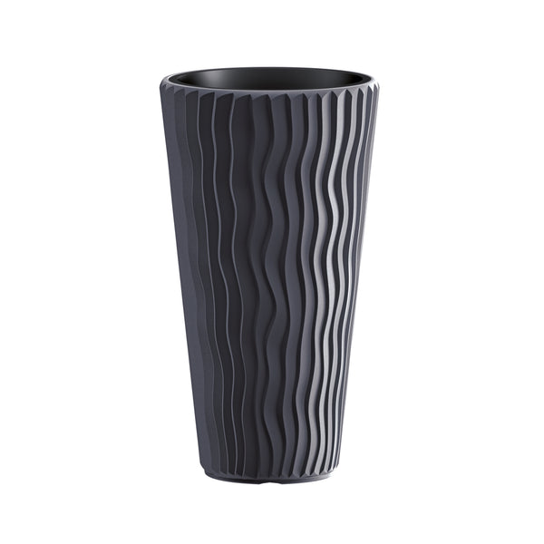 Prosperplast / ghiveci cu insert Sandy Slim / Anthracite