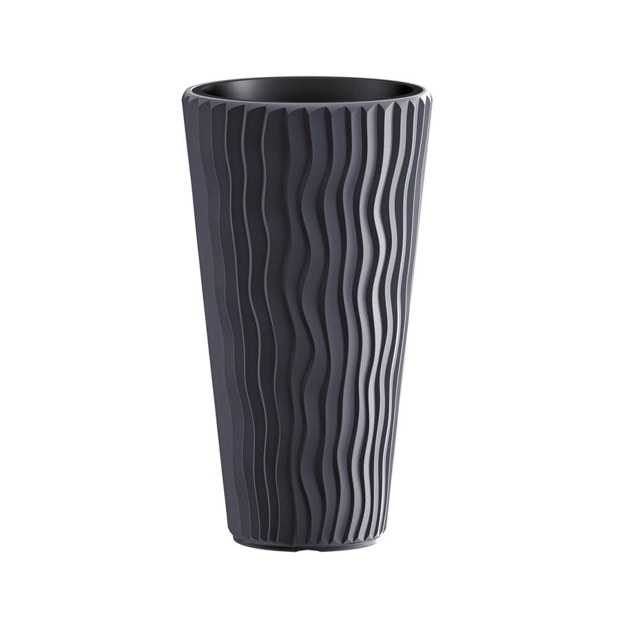 Ghiveci cu inserție Sandy Slim DPSP400-S433 / culoare antracit