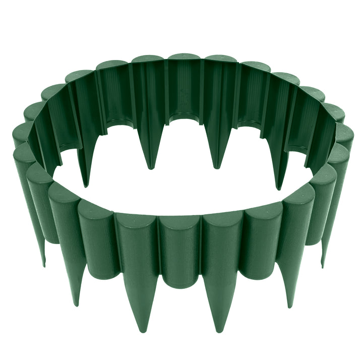 Set de palisade de grădină 2,5m STELLA GREEN plastic verde de înaltă calitate