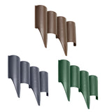 Set de palisade de grădină 2,5m STELLA GREEN plastic verde de înaltă calitate