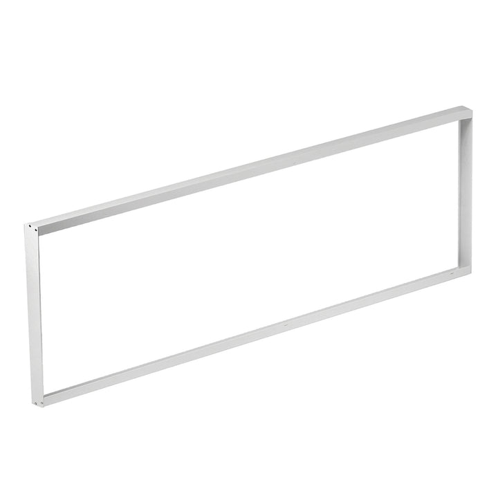 Maclean Energy MCE542 Cadru de suprafață din aluminiu pentru panouri de tavan cu LED de 1195x295mm, înălțime 5cm