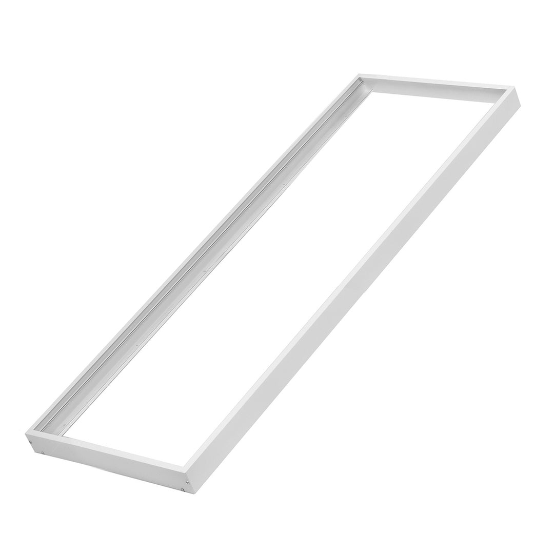 Maclean Energy MCE542 Cadru de suprafață din aluminiu pentru panouri de tavan cu LED de 1195x295mm, înălțime 5cm