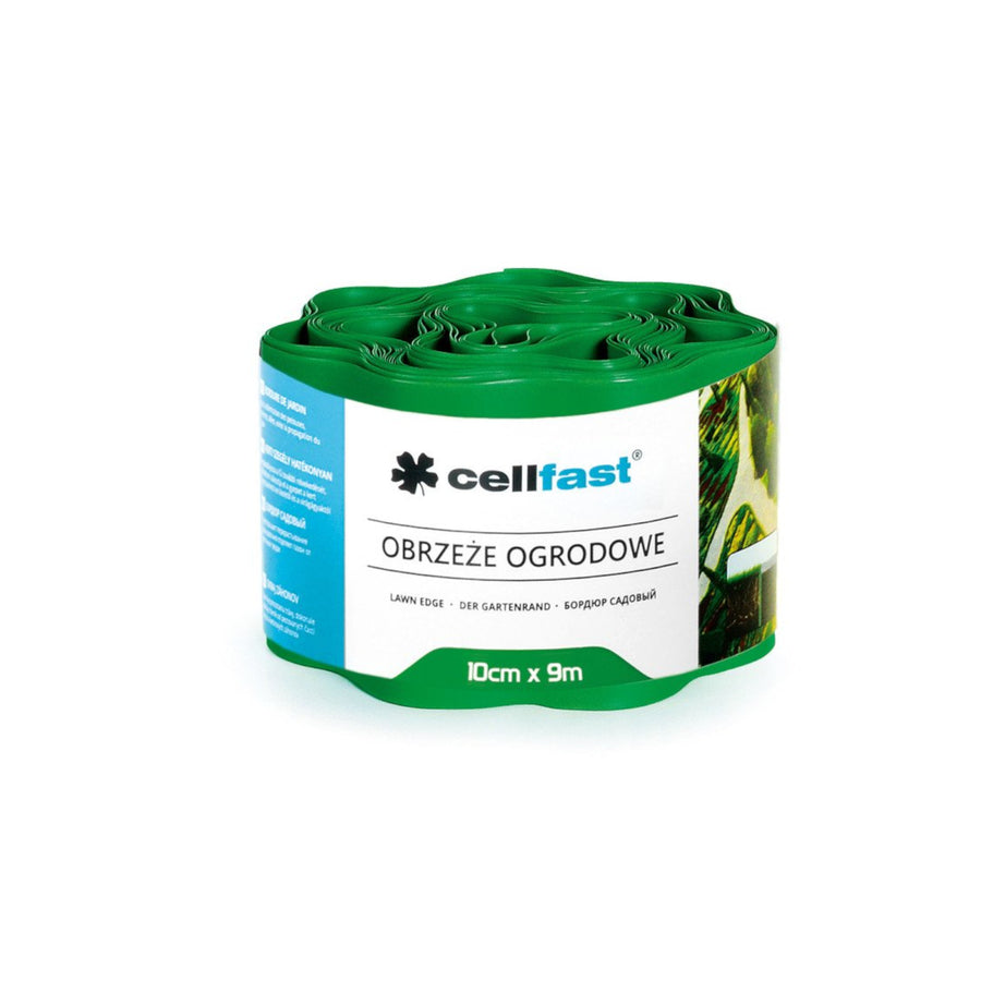 Borduri de grădină ondulate din plastic impermeabil și flexibil 10cm x 9m Cellfast Green