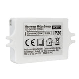 Detector de mișcare cu microunde Maclean Energy MCE323 cu nivel de lumină reglabil, durată de iluminare și sensibilitate/interval de funcționare