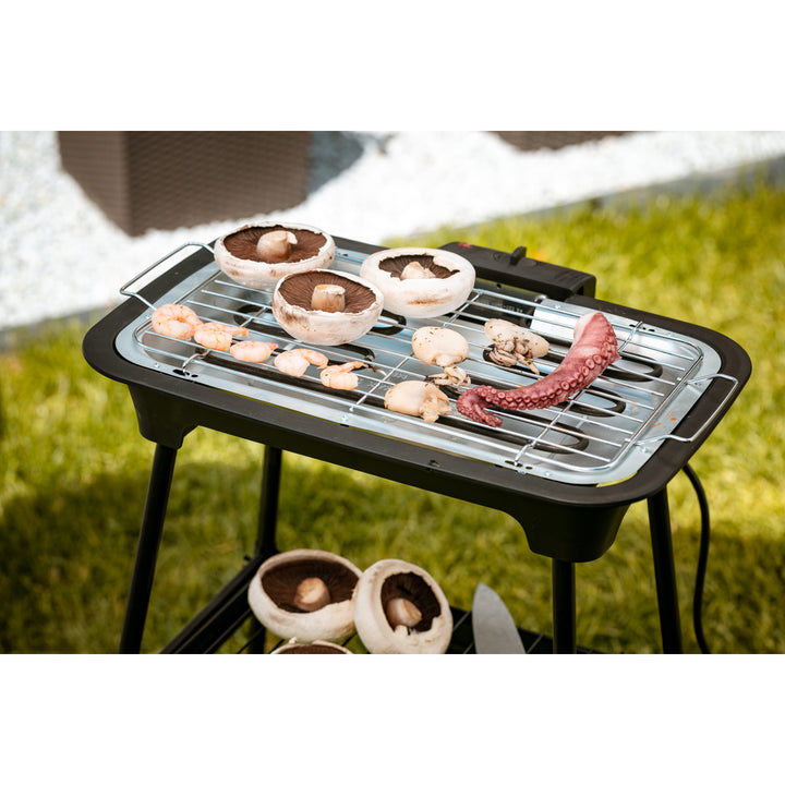 Gratar electric cu suport de gradina Adler AD 6602