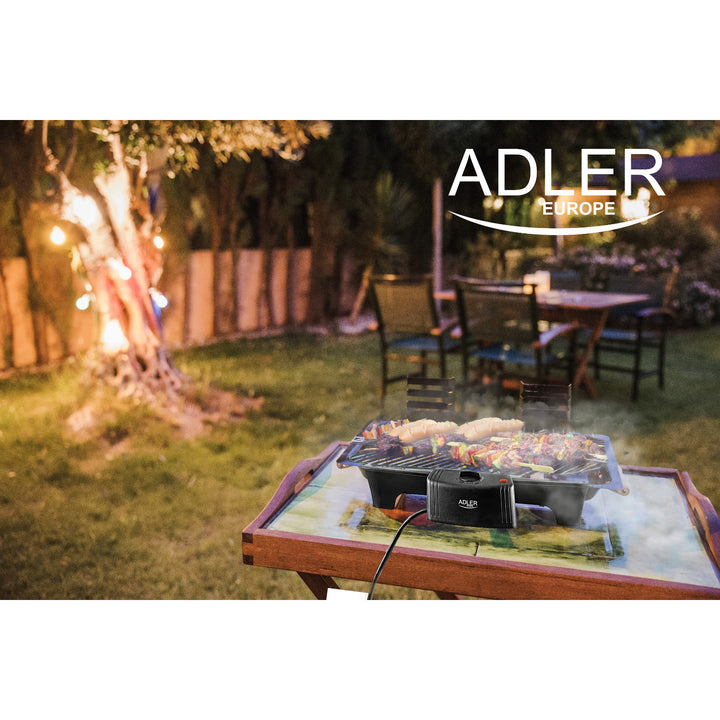 Gratar electric cu suport de gradina Adler AD 6602