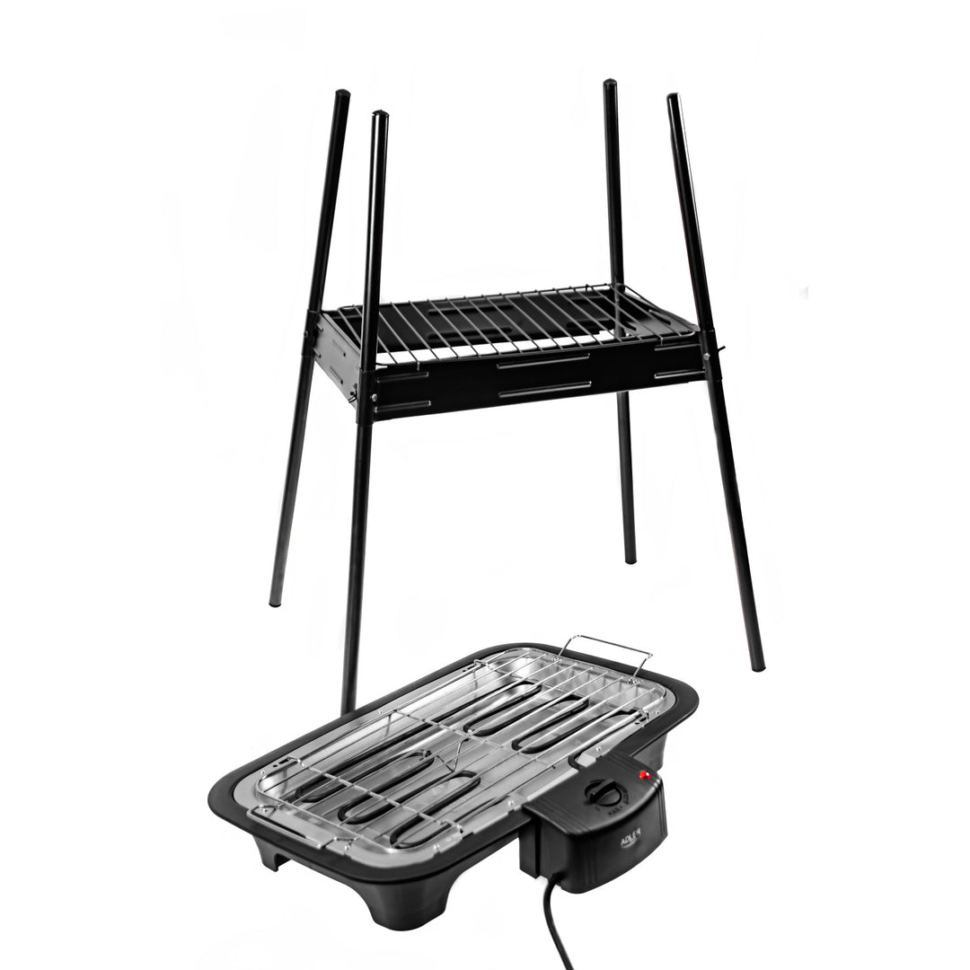 Gratar electric cu suport de gradina Adler AD 6602