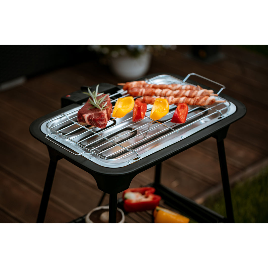 Gratar electric cu suport de gradina Adler AD 6602