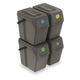 Set de coșuri de sortare a deșeurilor 4x25L Sortibox ISWB25S4 gri