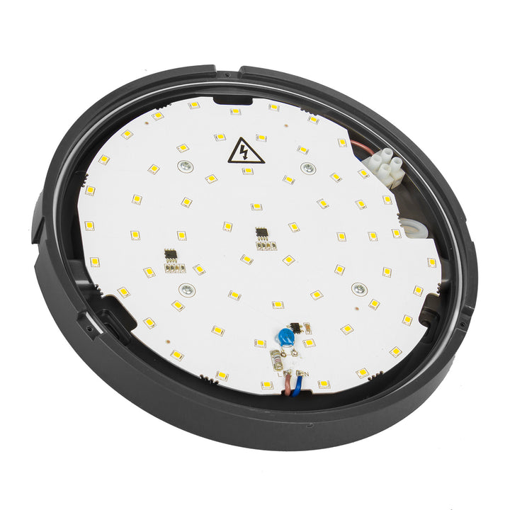 Maclean Energy MCE342 GR Lampă LED de perete și tavan 1100lm 15W IP54 gri, alb natural (4000K)