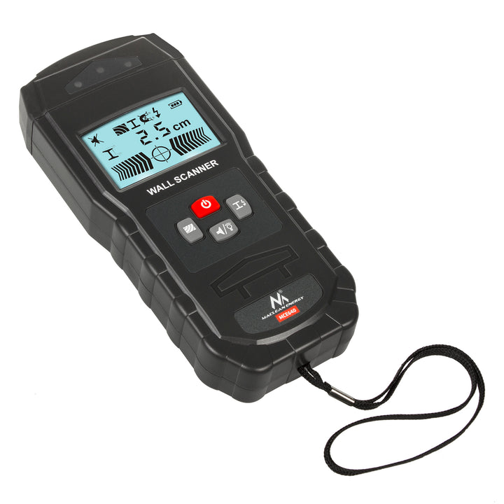 Detector Maclean, pentru fire / lemn / metal in pereti, carcasa si baterie incluse, MCE640