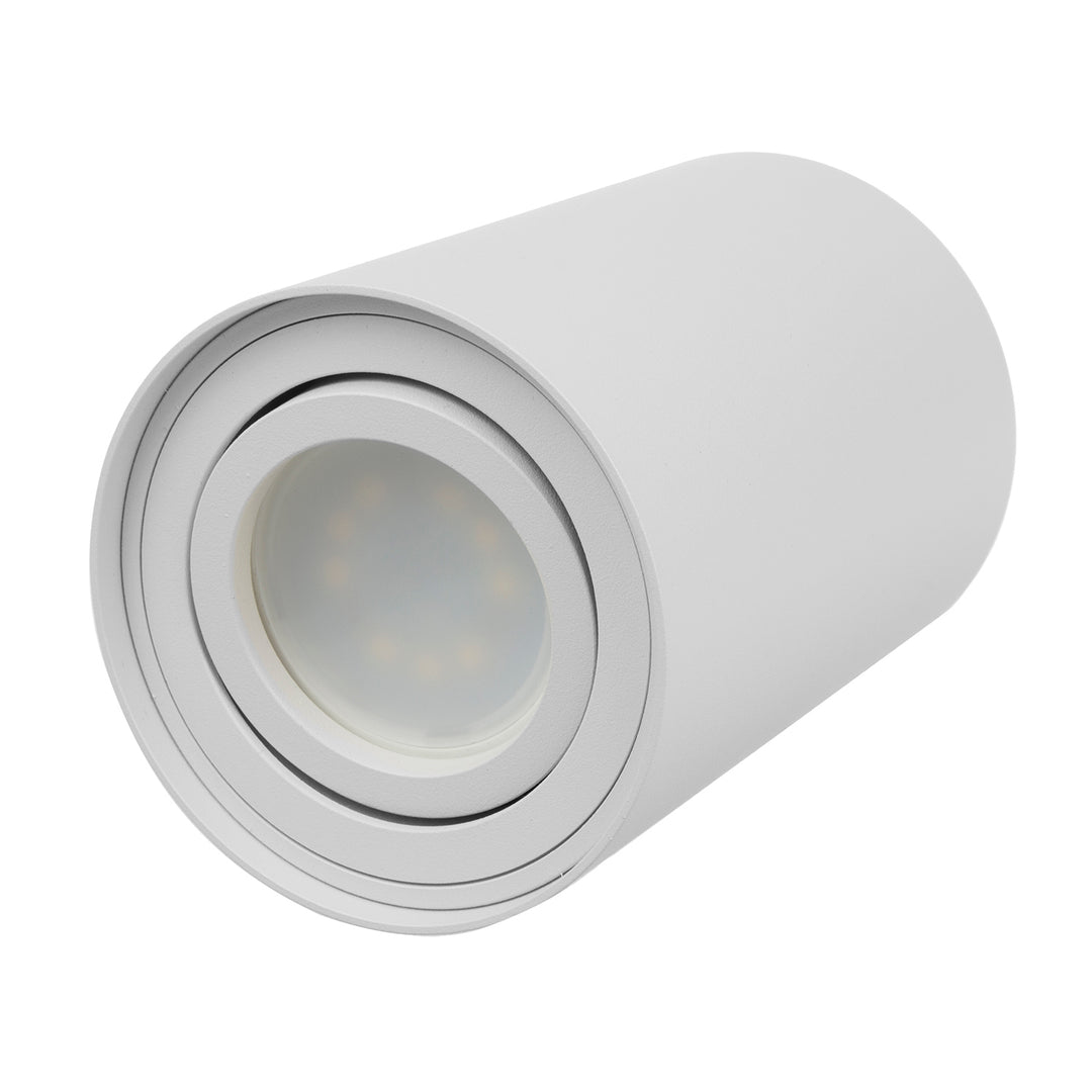 Spot din aluminiu cu halogen MCE422 W pentru montare pe perete, 80x115mm,alb