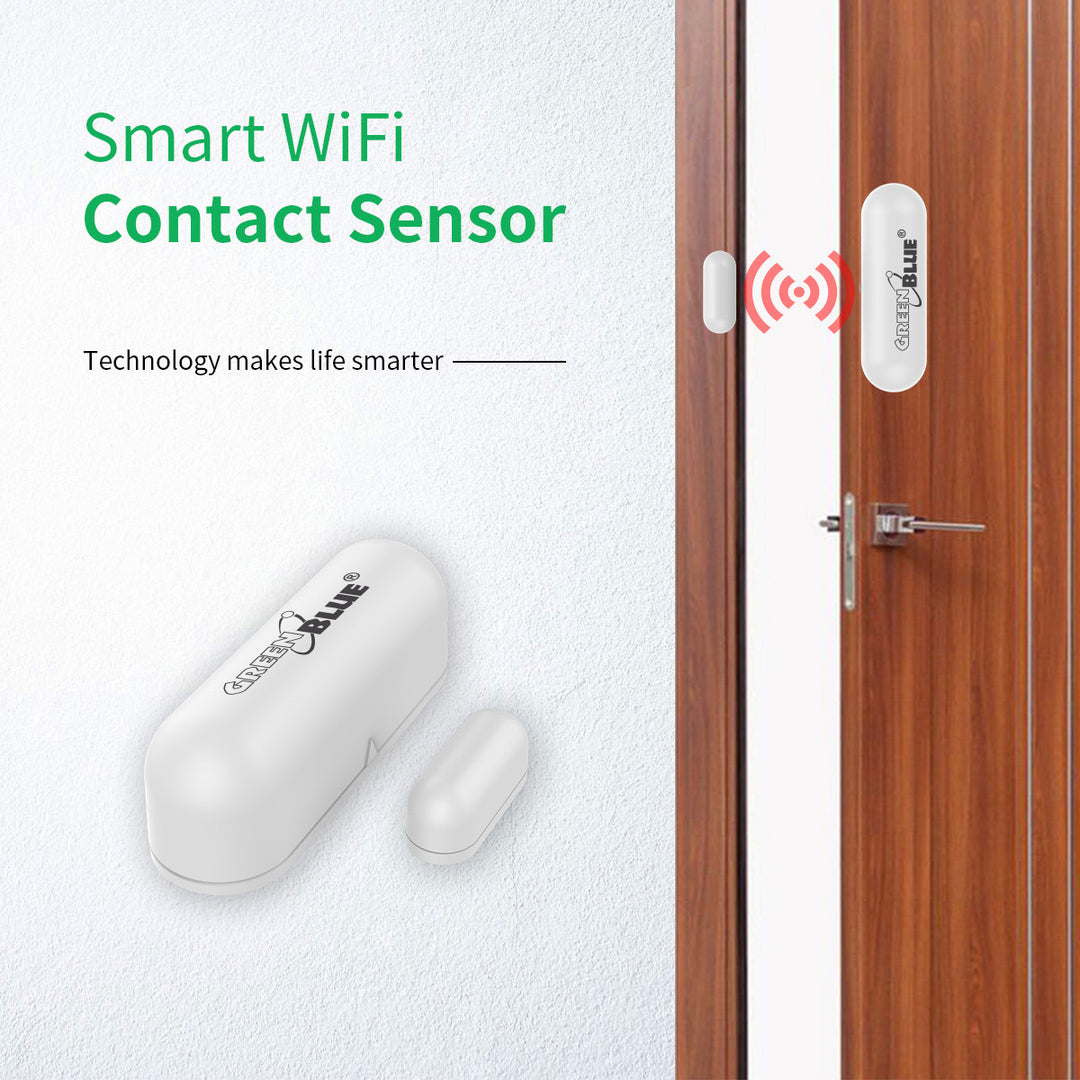 Senzor de deschidere ușă / fereastră WiFi SMART cu informații în timp real Smart Life Tuya GreenBlue GB715