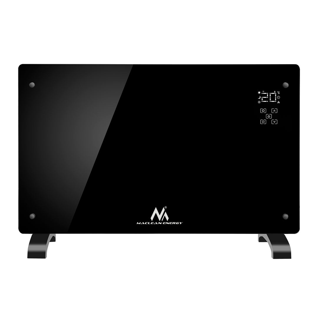 Panou radiant 2000W Maclean MCE502, panou de sticlă, temporizator, afișaj tactil, control WiFi, negru